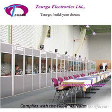 Tourgo Interpreter Booth for translate conference ,stage light ,moving head , led par can big project studio house